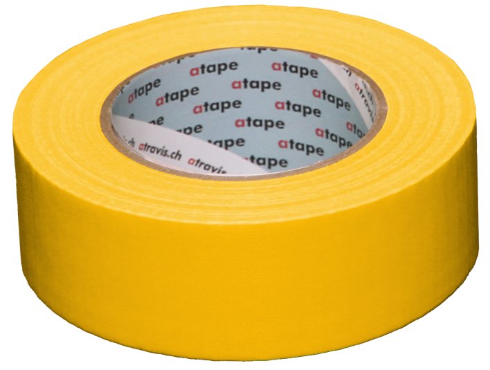 Bande de tissu pour béton, jaune, bande adhésive, Pic1