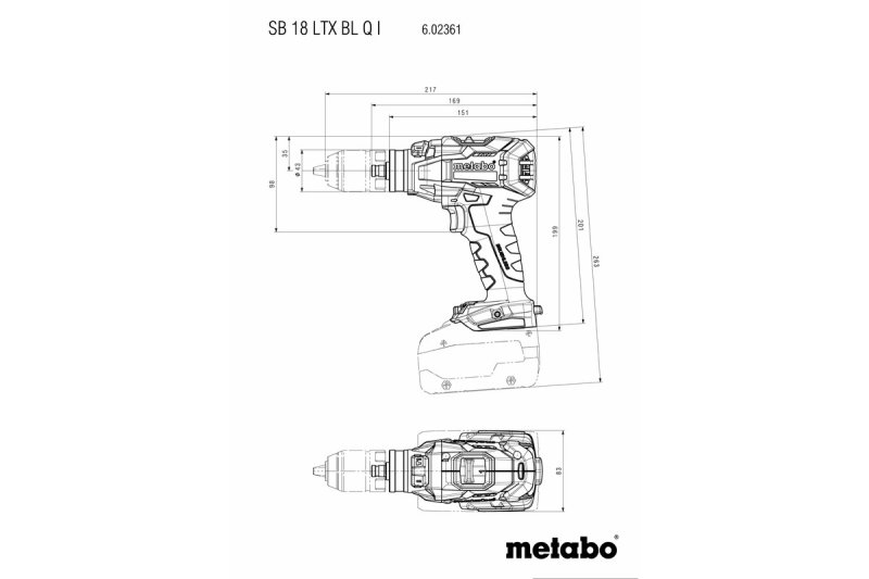 Metabo, Bohrschrauber, SB 18 LTX BL Q I, Akku, Sch Pic3